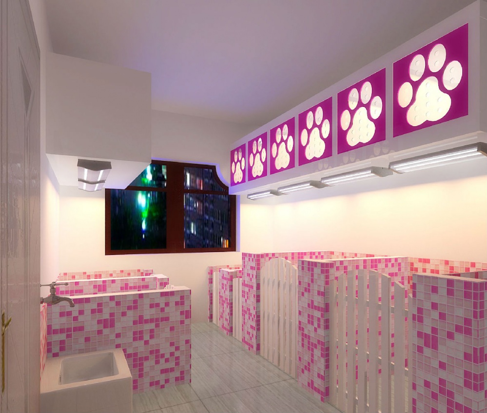 嘉定區(qū)粉色系寵物店裝修設(shè)計-第3張圖片-上海古都建筑設(shè)計集團(tuán)