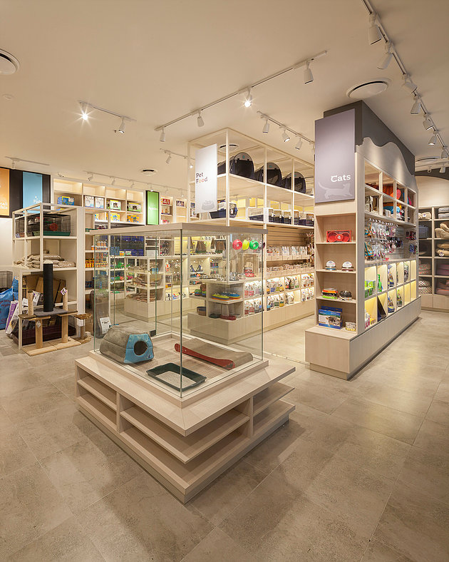 寵物用品一體店裝修設(shè)計-第1張圖片-上海古都建筑設(shè)計集團(tuán)